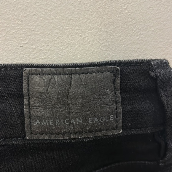 American Eagle Women’s Distress Jeans Black Size 00 Short - Picture 5 of 7
